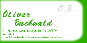 oliver buchwald business card